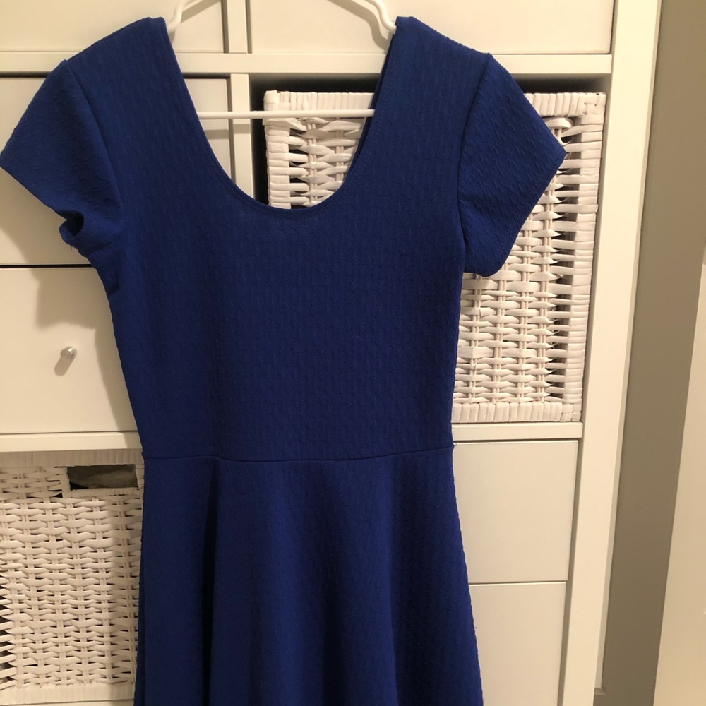Blue c cut party dress